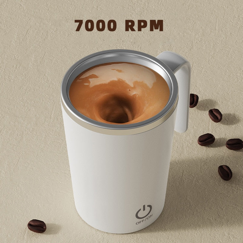 Kitchen Electric Mixing Cup Stirring Coffee Cup Automatic Mixing Mugs Cup Lazy Rotating Magnetic Water Cup